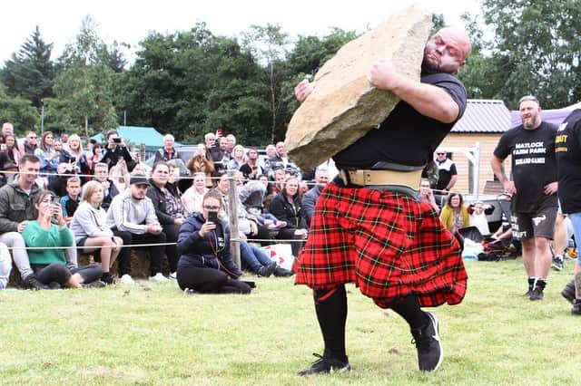Carrying a 26st boulder was one of the final tasks