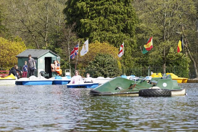 The boating lake in Millhouses Park. Picture Scott Merrylees