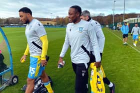 Sheffield Wednesday midfielder Dennis Adeniran made his return from injury in a friendly at Huddersfield Town. Pic courtesy of SWFC.