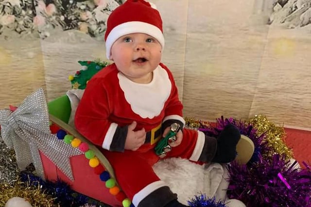 Theo Goven from Larbert is ready to be Santa's little helper