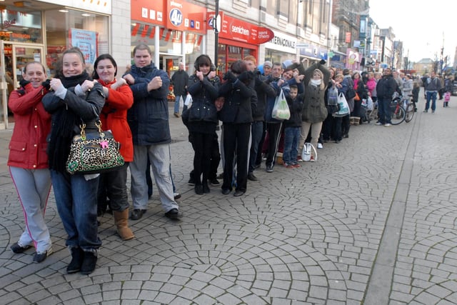 These Little Mix fans turned out in King Street in force in 2011. There were queues for tickets for Little Mix which were being advertised in the Gazette. Remember this?