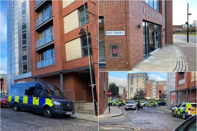 Police activity is under way in Kelham Island, Sheffield this morning