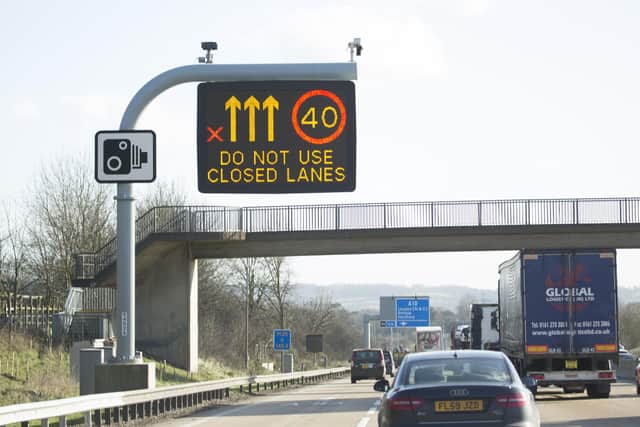 Stock picture of a smart motorway. Picture: Highways England