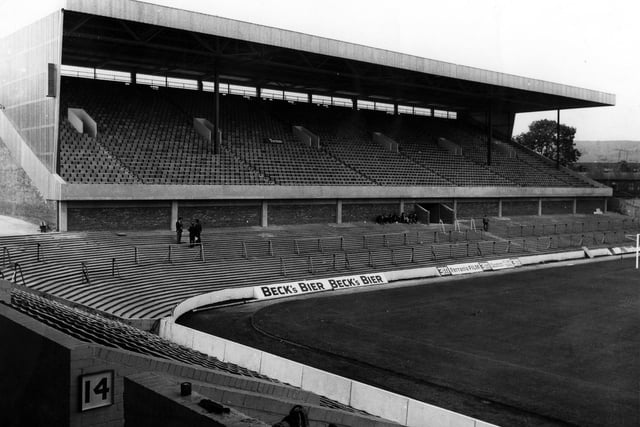 New seating in the Leppings Lane end ahead of the ground playing host to games during the 1966 World Cup.