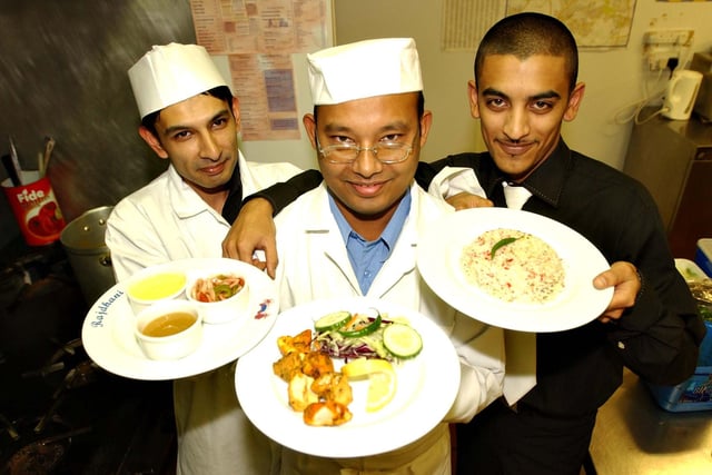 Staff at the Rajdhani restaurant in West Sunnyside which won a national curry competition 18 years ago. Does this bring back happy memories?