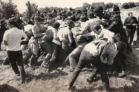 The so-called 'Battle of Orgreave' saw a total of 95 miners arrested, with charges later dropped.