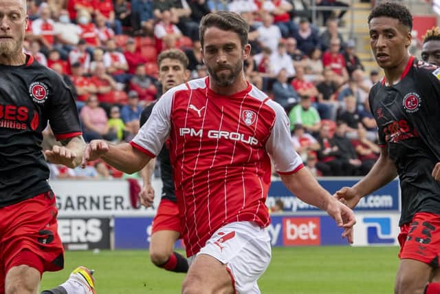 Rotherham United striker Will Grigg suffered a kick to the buttock in the Millers' win ove Port Vale. Picture Tony Johnson