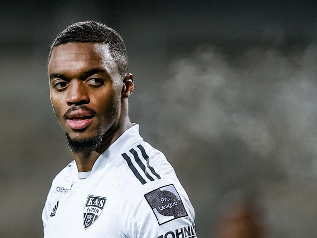 The 24-year-old forward has scored three goals and registered two assists this term. Ngoy has played in League One before during a loan spell with Walsall where he scored three goals before returning to, then, parent club Stoke City. (Photo by BRUNO FAHY/BELGA MAG/AFP via Getty Images)