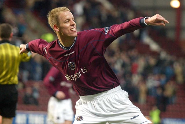 The Canadian defender, who also moonlighted as a striker, played 142 times for Hearts.