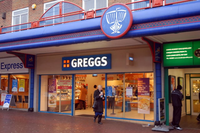 Greggs in Jarrow pictured 12 years ago.