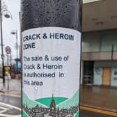 This fake poster was found near the Castle Square tram stop in Sheffield city centre.