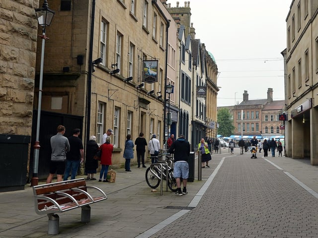 People in the town centre