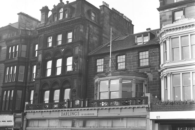 Exterior of Darling's of Edinburgh department store in Proince Street, October 1970