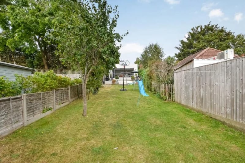 This three bed bungalow in Sea View Road, Drayton is on sale for £550,000. Here's what the garden looks like.