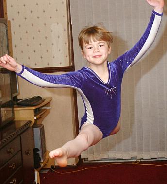 10 year old gymnast Nicole Hammond from Edenthorpe. She won a place on the Yorkshire Elite Squad in 2007.