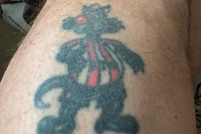 Here's John Marr's Sunderland tattoo.