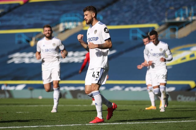 Leeds United's Polish midfielder Mateusz Klich - who scored from the penalty spot against Fulham at Elland Road - is valued at just £1.8m by Wyscout.
