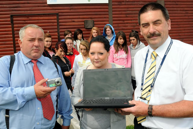 Locals from Biddick Hall received a laptop and camera from the police to help with their newsletter. Were you pictured in 2011?