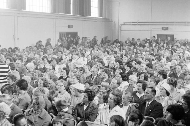 The audience at the final of the 1965 Miss Dunbar Beauty Contest in the Victoria Ballroom.