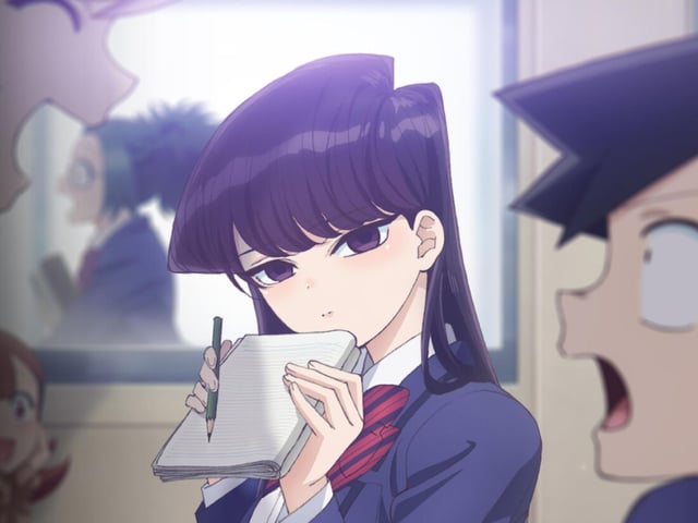 In Komi Can't Communicate, Tadano helps his shy and unsociable classmate Komi reach her goal of making friends with 100 people in a high school full of unique characters.