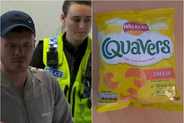 Perry was arrested after a row about bags of Quavers boiled over in a Sheffield Asda store. (Photo: Channel 4).