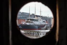 LEITH, SCOTLAND - JANUARY 25: The Royal Yacht Britannia seen through the porthole of the decommissioned ship, Lismore in Leith's Imperial Dry Dock on January 25, 2018 in Leith, Scotland. (Photo by Robert Perry/Getty Images)