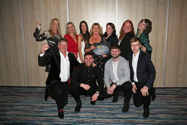 Brocco team pictured with their award at the Westside Restaurant Awards