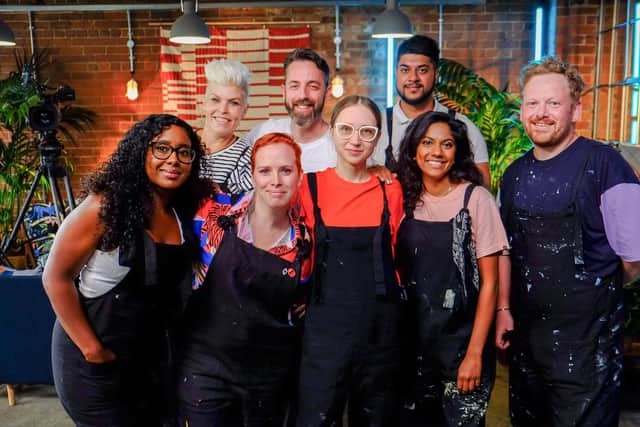 Tara Rodrigues (left) and Jamie Dibble (right) were the finalists in Channel 4's Big Interiors Battle, vying to win a £250,000 flat in Sheffield city centre. Photo: Channel 4/Remarkable Television