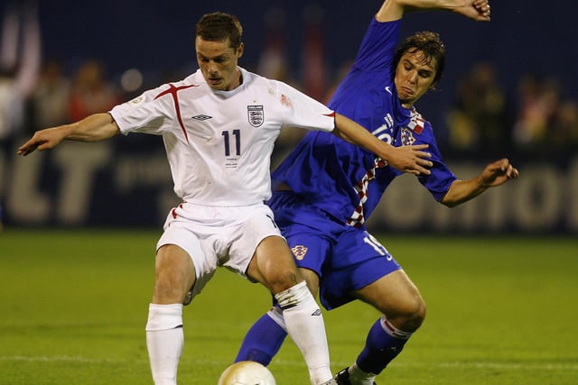 Scott Parker made his international debut in 2003 while with Charlton Athletic, but earned his third cap following his arrival at Newcastle United. The ex-midfielder featured in the starting line-up in a Euro 2008 qualifier against Croatia.