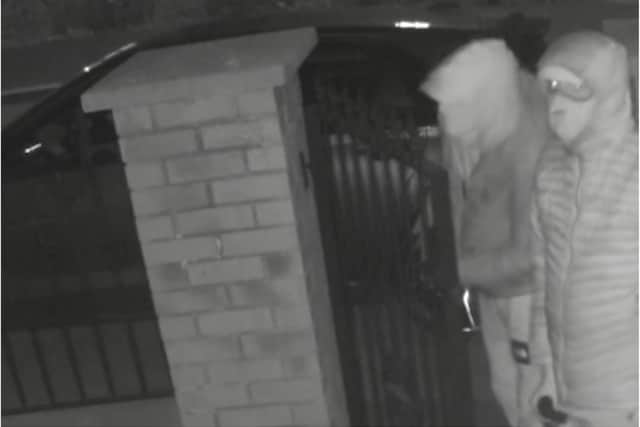Police have issued CCTV of three men wanted over the theft of a car in Sheffield.