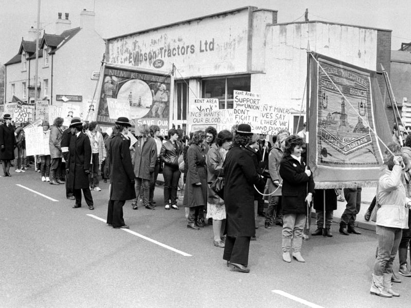 The protests made their way through Nottinghamshire's streets.