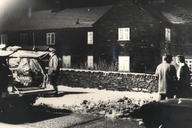 Neil helped to cover the Pottery Cottage murders - pictures is police at Pottery Cottage, in Eastmoor, 1977.