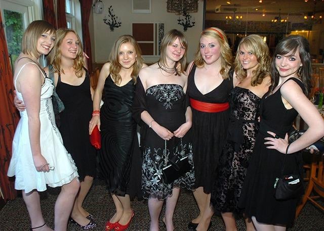 Pictured at Baldwins Omega where the Tapton Sixth Form prom was held on May 23, 2007. Seen, left to right, Francesca Winder, Katy Whittaker, Anna Bone, Judi Grey, Sophie Sharples, Lucy Allen and Emma Hutchinson