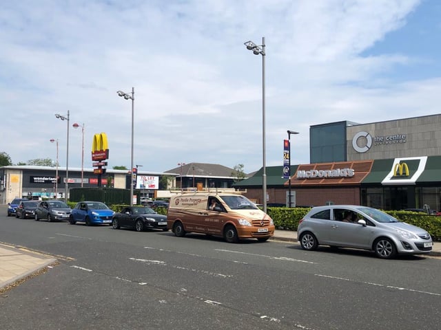 McDonald’s reopening attracted so many customers they were lining the street - and the waiting time was believed be around one hour.