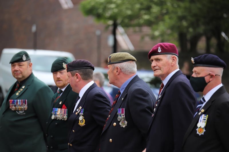 Veterans of varying age groups turned out to pay their tributes.