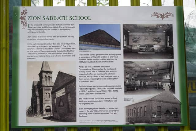 Interpretation panels have been installed at the Zion graveyard on Lawrence Street. Picture Scott Merrylees