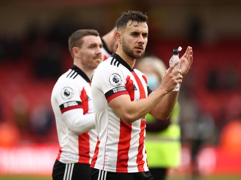 Burnley have joined Celtic in the race to sign Sheffield United's George Baldock. The 28-year-old, who has also been linked with Greek giants Olympiacos, made 32 Premier League appearances for the Blades last season. (Daily Mail)
(Photo by Tim Goode - Pool/Getty Images)