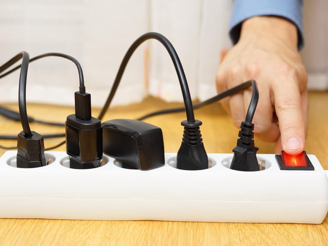 Turning your appliances off standby mode can save you £35 a year, and remember not to leave laptops and mobile phones on charge unnecessarily.