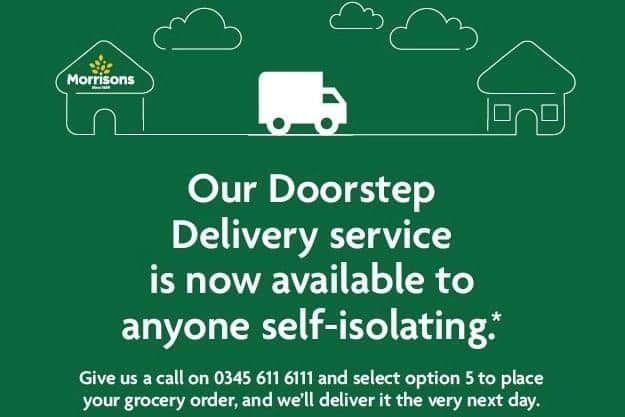 Doorstep Delivery service is available for free to elderly, vulnerable or self-isolating people living within ten miles of the store