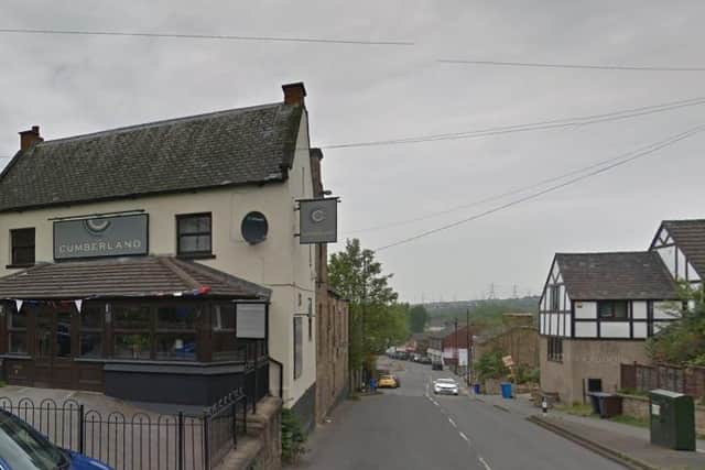 Police said shots were reportedly fired towards the Cumberland Head Hotel on High Street, Beighton, Sheffield (pic: Google)