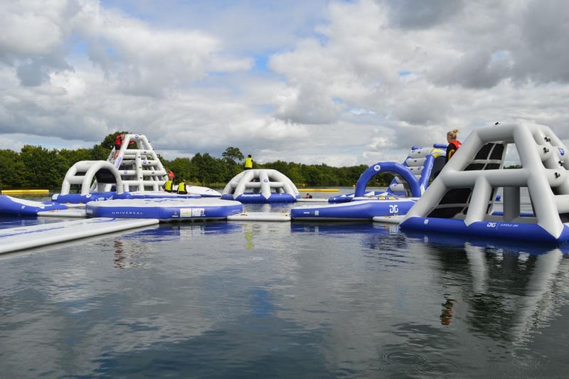 Start the summer holidays with a splash at Hatfield Outdoor Activity Centre’s Aquapark which opened today.
The attraction welcomes families looking for fun on the huge inflatable slides, inflatable climbing wall, runways, and the thrilling blast bag!
For further information visit www.hatfieldoutdoor.co.uk