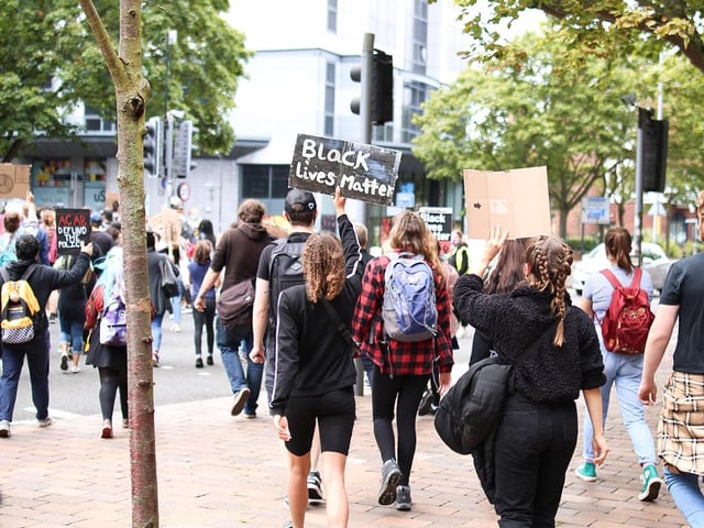 Black Lives Matter march in Portsmouth.