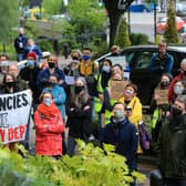 A rally to save the archaeology department at the University of Sheffield. Picture: Chris Etchells
