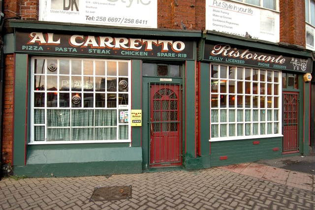 The Al Carretto Italian Restaurant, London Road, Sheffield, which was due to close in December 2010
