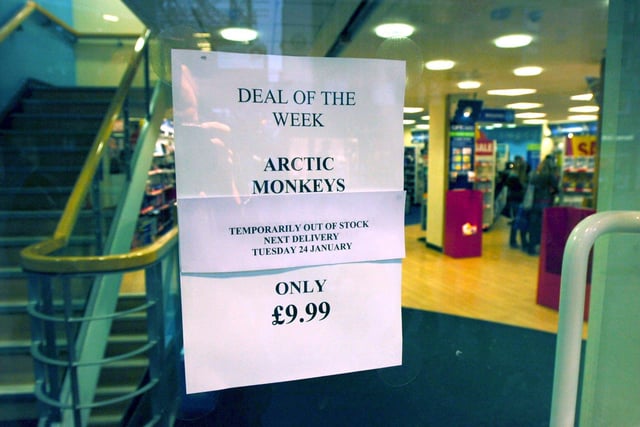 The Arctic Monkeys sold out at W.H.Smith, Fargate