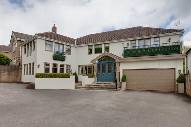 The property on Whirlow Park Road has a double garage with an 'in and out' driveway.