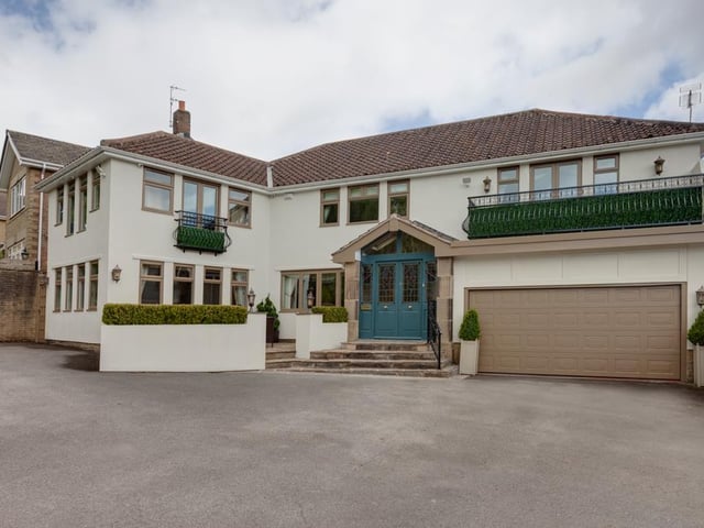 The property on Whirlow Park Road has a double garage with an 'in and out' driveway.