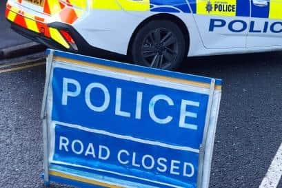 A pedestrian has died after he was involved in a collision with a car on Swinston Hill Road, Dinnington on Friday. He was taken to hospital by ambulance but died on Tuesday. File picture shows a police road closure after a road traffic collision