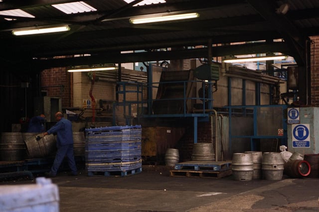 Inside Stones Cannon Brewery in 1997