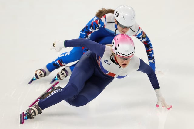 Although Scottish-born, Christie has been based in Hucknall for years as she fine-tuned her skills.  The short track speed skater is a ten time European gold medalist, including two overall European titles in 2015 and 2016.